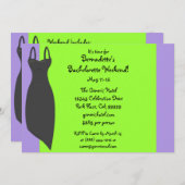 Invitations de coutume de robe de noir de week-end (Devant / Derrière)