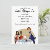 Invitations de coutume de thé d'après-midi des (Debout devant)