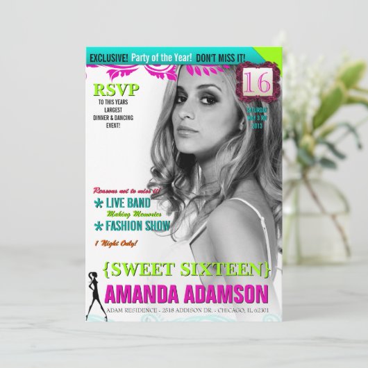 Invitations de couverture du magazine tendance Swe (Debout devant)