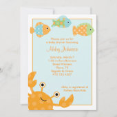 Invitations de crabes et de poissons (Devant)