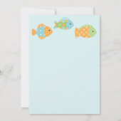 Invitations de crabes et de poissons (Dos)