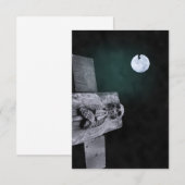 Invitations de crâne de Halloween (Devant / Derrière)