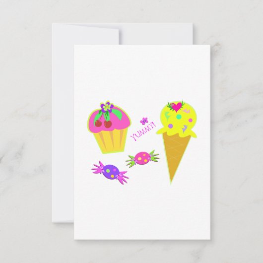 Invitations de crème glacée (Devant)