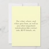 Invitations de crocodiles Vintages (Dos)