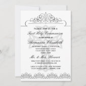 Invitations de Croix de la Première Sainte Communi (Devant)