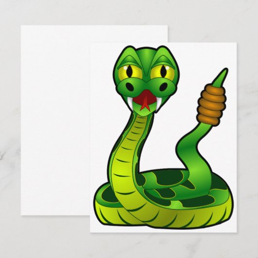 Invitations de crotales vertes (Devant / Derrière)