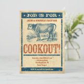 Invitations de cuisine à l'ancienne (Debout devant)