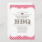 Invitations de cuisine barbecue (Devant / Derrière)