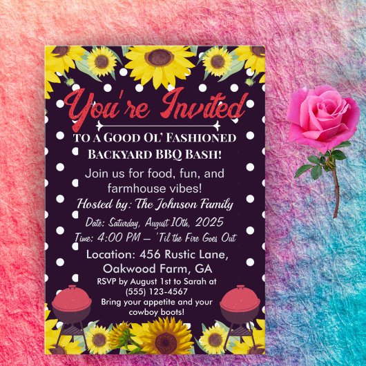 Invitations de cuisine - Grill & BBQ Pig-roast