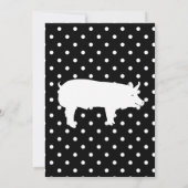 Invitations de cuisine - Grill & BBQ Pig-roast (Dos)