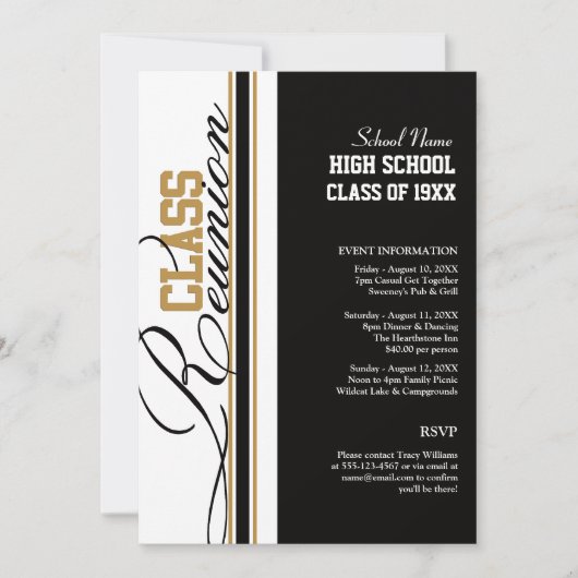 Invitations de Customizable Class (Devant)