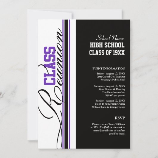 Invitations de Customizable Class (Devant)