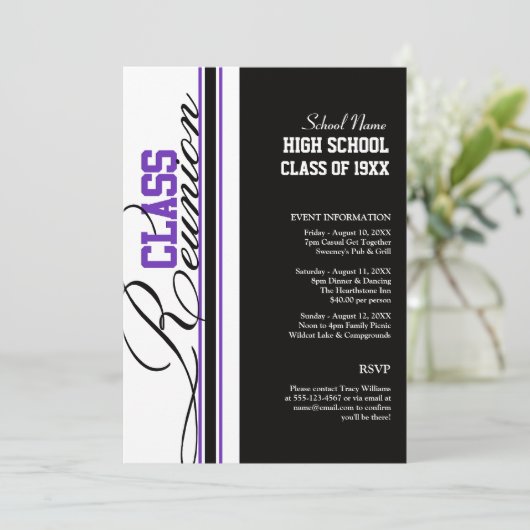 Invitations de Customizable Class (Debout devant)