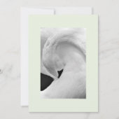 Invitations de cygne élégantes 5x7 pour mariage et (Devant)