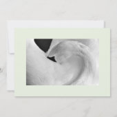 Invitations de cygne élégantes 5x7 pour mariage et (Dos)