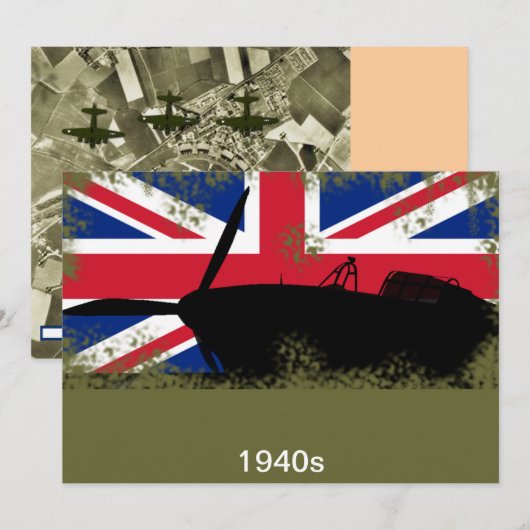 invitations de danse/fête 1940 (Devant / Derrière)