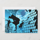 Invitations de danseurs Silhouetté (Devant)