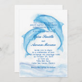 Invitations de dauphin (Devant / Derrière)