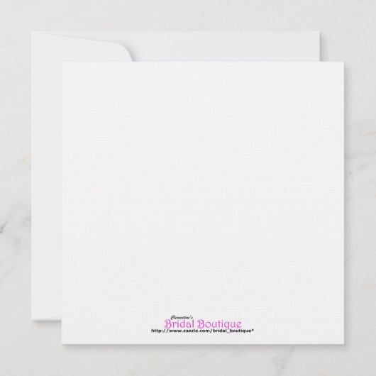 Invitations de David Wedding (Dos)