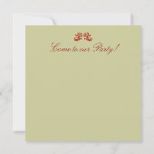 Invitations de ~ de nid d'arbre de Noël (Dos)