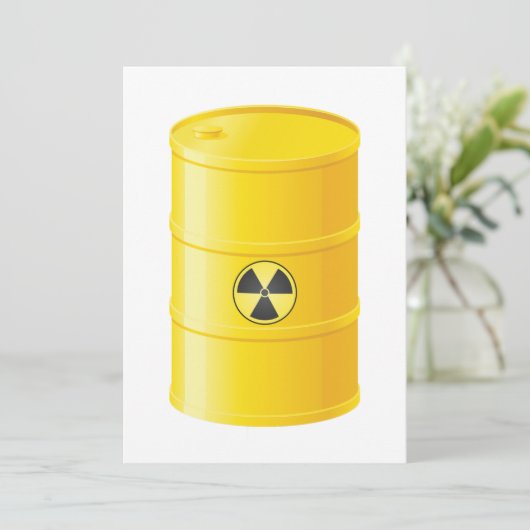 Invitations de déchets radioactifs (Debout devant)