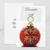 Invitations de décoration de Noël Festif (Devant / Derrière)
