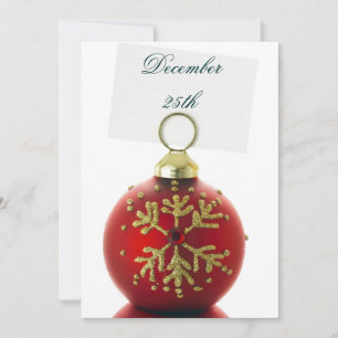 Invitations de décoration de Noël Festif