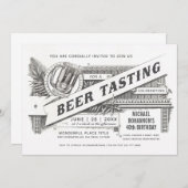 Invitations de dégustation de bière | Supreme Vint (Devant / Derrière)