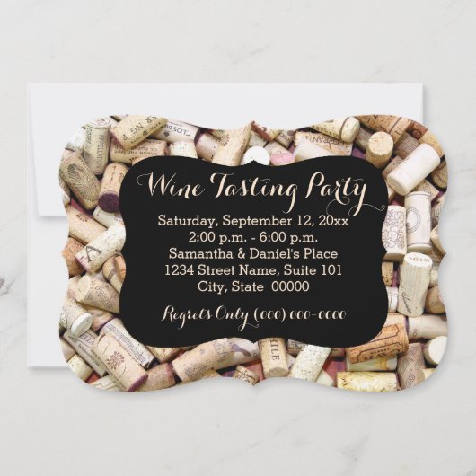 Invitations de dégustation de vin (Devant)