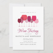 Invitations de dégustation de vin (Devant)