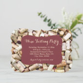 Invitations de dégustation de vin (Debout devant)