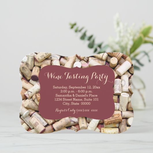 Invitations de dégustation de vin (Debout devant)