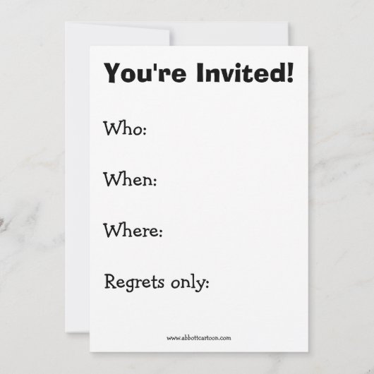 Invitations de dégustation de vin amusantes (Dos)