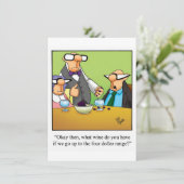 Invitations de dégustation de vin amusantes (Debout devant)