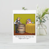 Invitations de dégustation de vin amusantes (Debout devant)