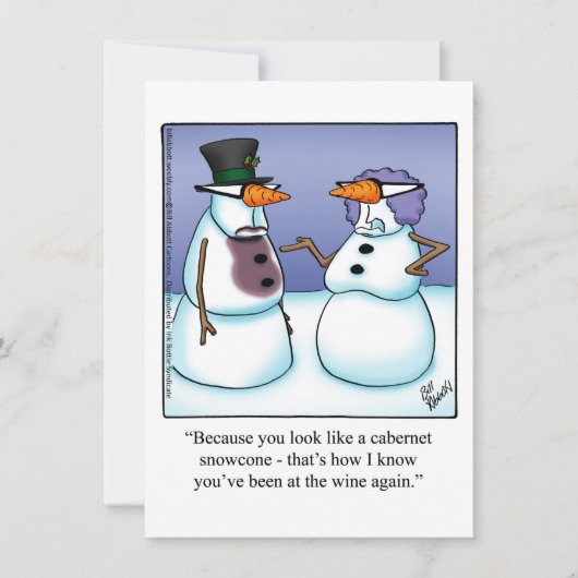 Invitations de dégustation de vin amusantes (Devant)