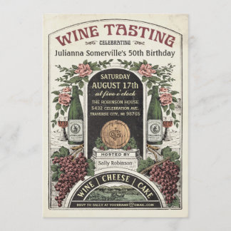 Invitations de dégustation de vins v.2