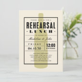 Invitations de déjeuner de répétition de vin avec (Debout devant)