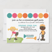 Invitations de demande spéciale mini-golf (Devant)