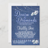 Invitations de Denim et Diamonds Party (Devant)