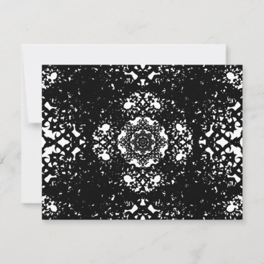 Invitations de dentelle noire (Devant)