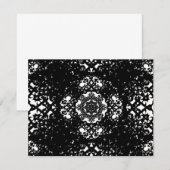 Invitations de dentelle noire (Devant / Derrière)