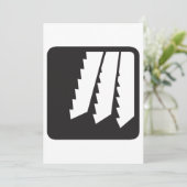 Invitations de dents de scie (Debout devant)