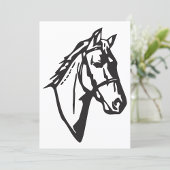Invitations de dessin de cheval