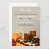 Invitations de détente de fête d'anniversaire de (Devant / Derrière)