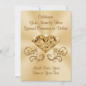 Invitations de diamants remarquables PERSONNALISÉE (Devant)