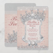 Invitations de Diamond et de Bling Party (Devant / Derrière)