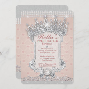 Invitations de Diamond et de Bling Party