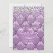 Invitations de Diamond, Pearls et Bling Party (Devant)