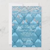 Invitations de Diamond, Pearls et Bling Party (Devant)